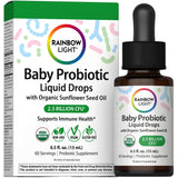 Rainbow Light Baby Probiotic Liquid Drops with Organic Sunflower Seed Oil, 0.5 fl. oz. (15 mL), 60 Servings.