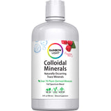 Colloidal Minerals Raspberry Liquid, 32 fl oz, offers over 70 plant-derived minerals, and is Non-GMO, vegan, and gluten free.