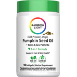 Pumpkin Seed Oil, Biotin, and Saw Palmetto 90 Softgels bottle.