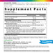 Supplement Facts panel for RL Counter Attack 30 Tablets in Blister Cards, showing details of the nutritional content and ingredients.